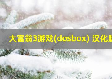 大富翁3游戏(dosbox) 汉化版